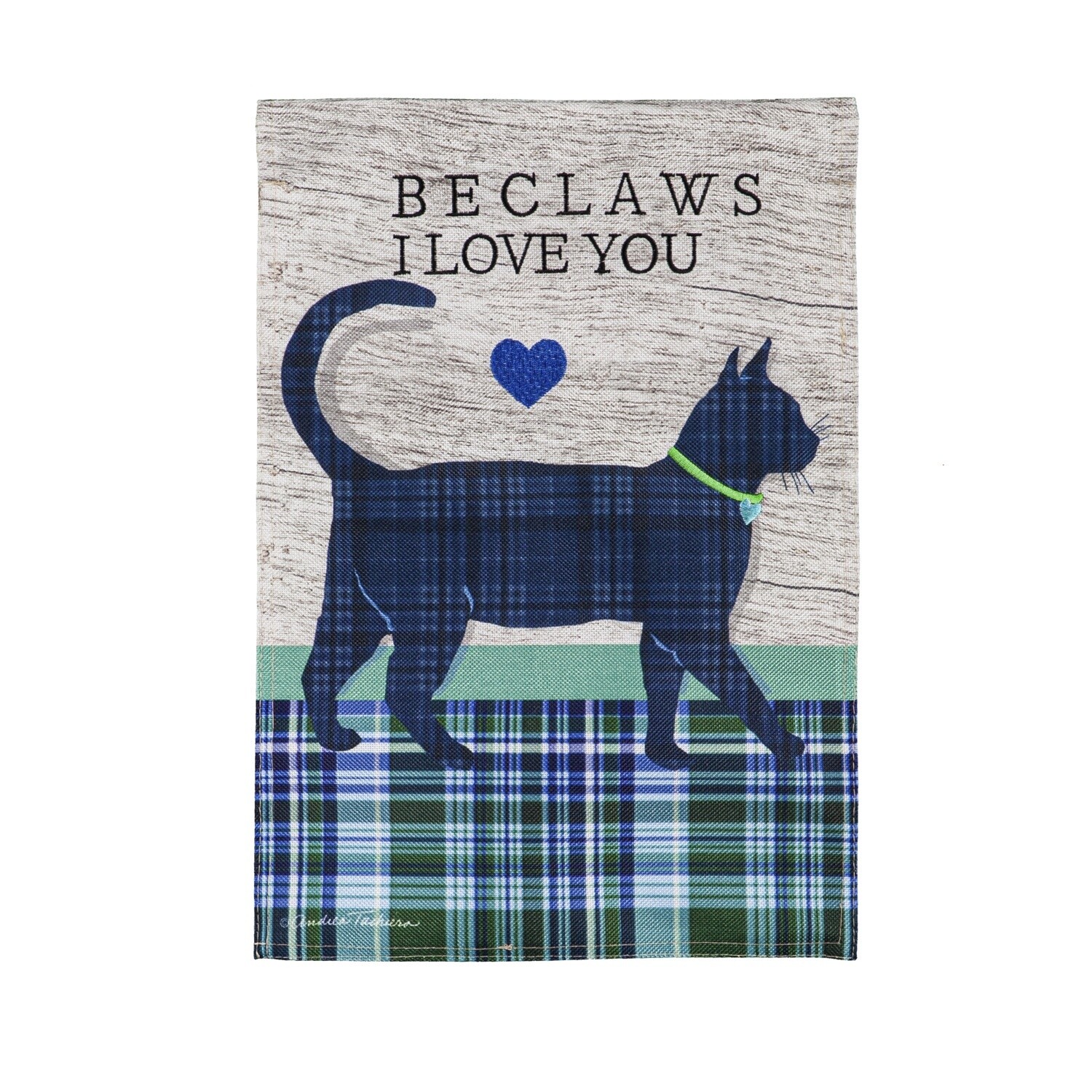 Beclaws I Love You - Garden Flag