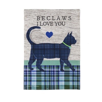 Beclaws I Love You - Garden Flag