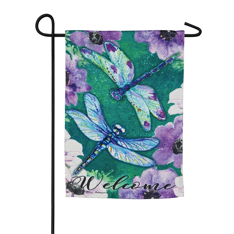Dragonfly Duo - Garden Flag