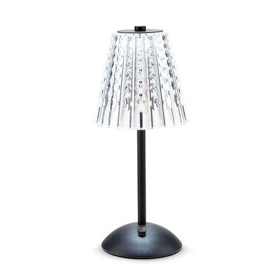 Crystal Shade LED Table Light, Colour: Black