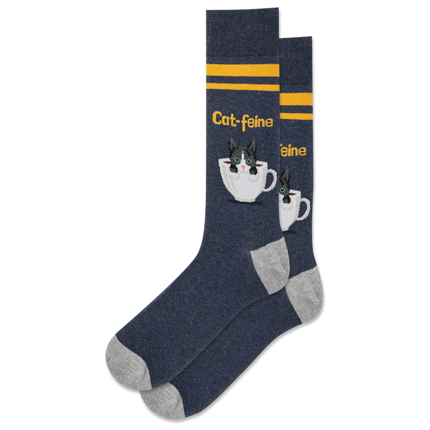 HotSox Mens Sock, Cat-Feine