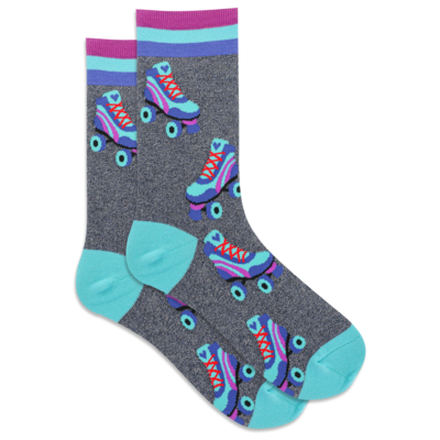 HotSox Ladies Sock, Roller Skate Glitz