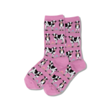 HotSox Ladies Sock, Lilac Cows