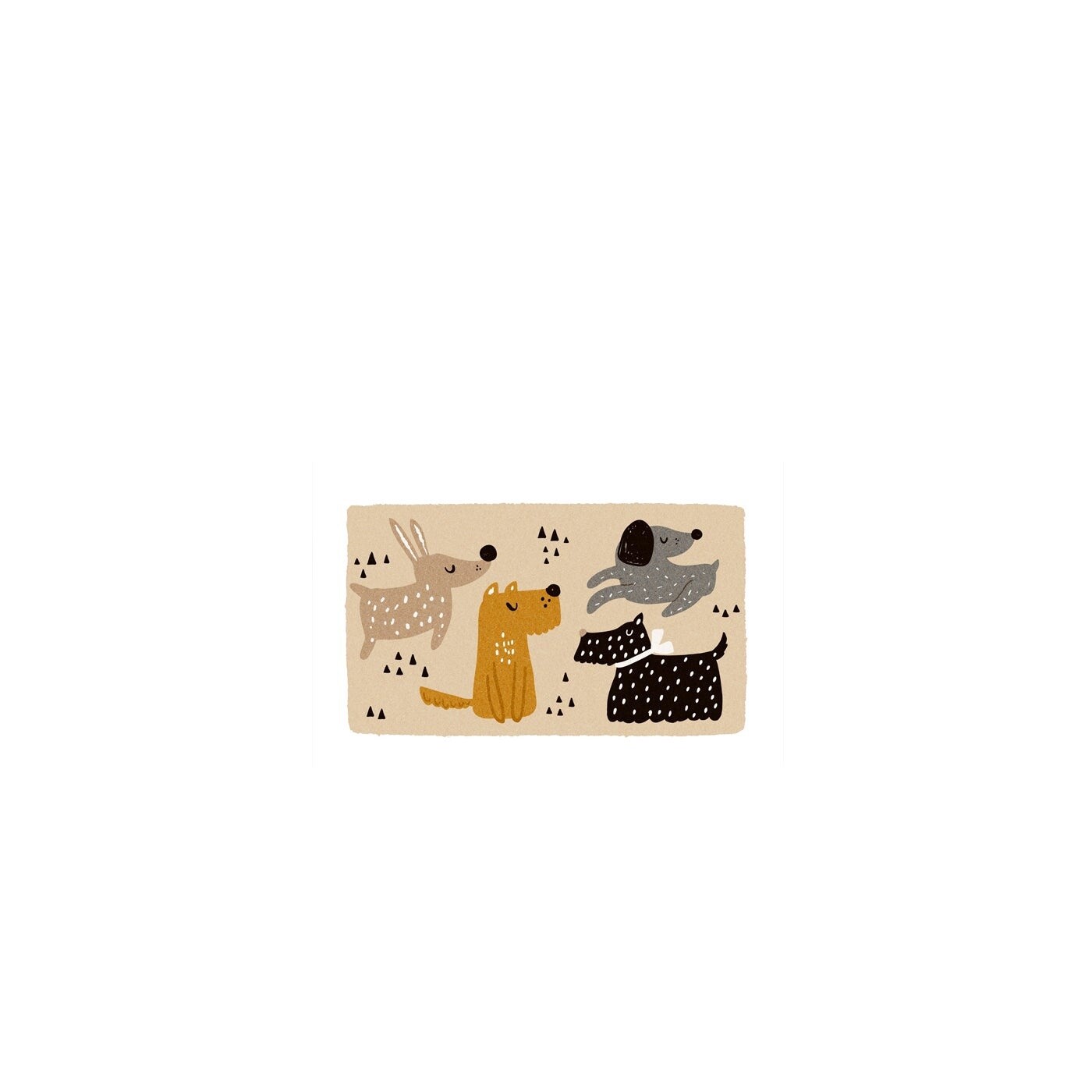 Dogs Coir Door Mat