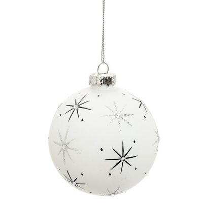 Ball w/ Star 3" Ornament