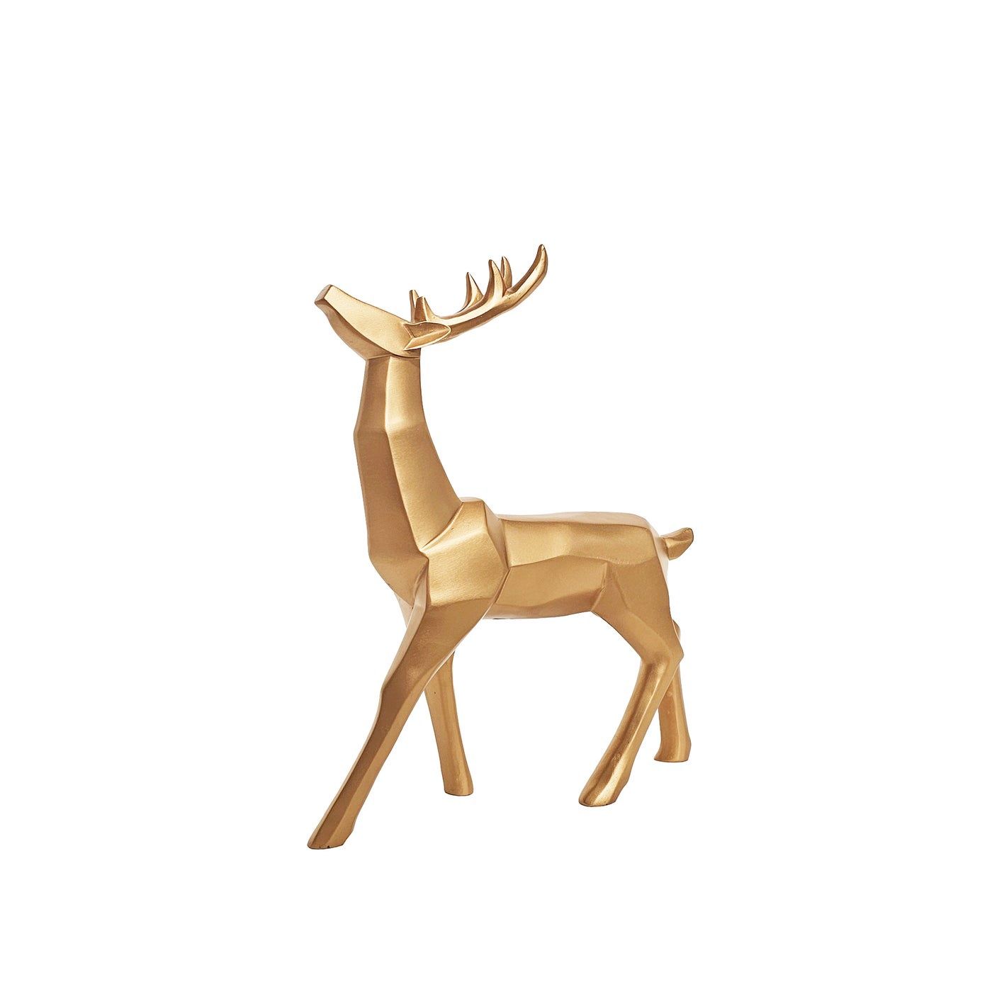 Geometric Glitter Reindeer, Colour: Gold, Size: Small