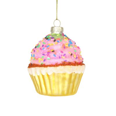 Sprinkle Cupcake Ornament