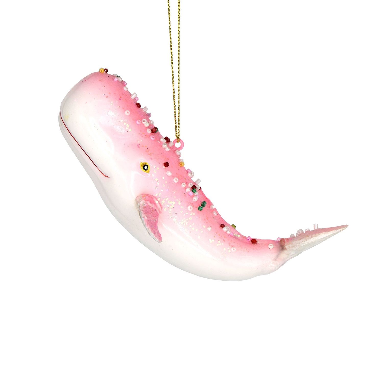 Pink Whale Ornament