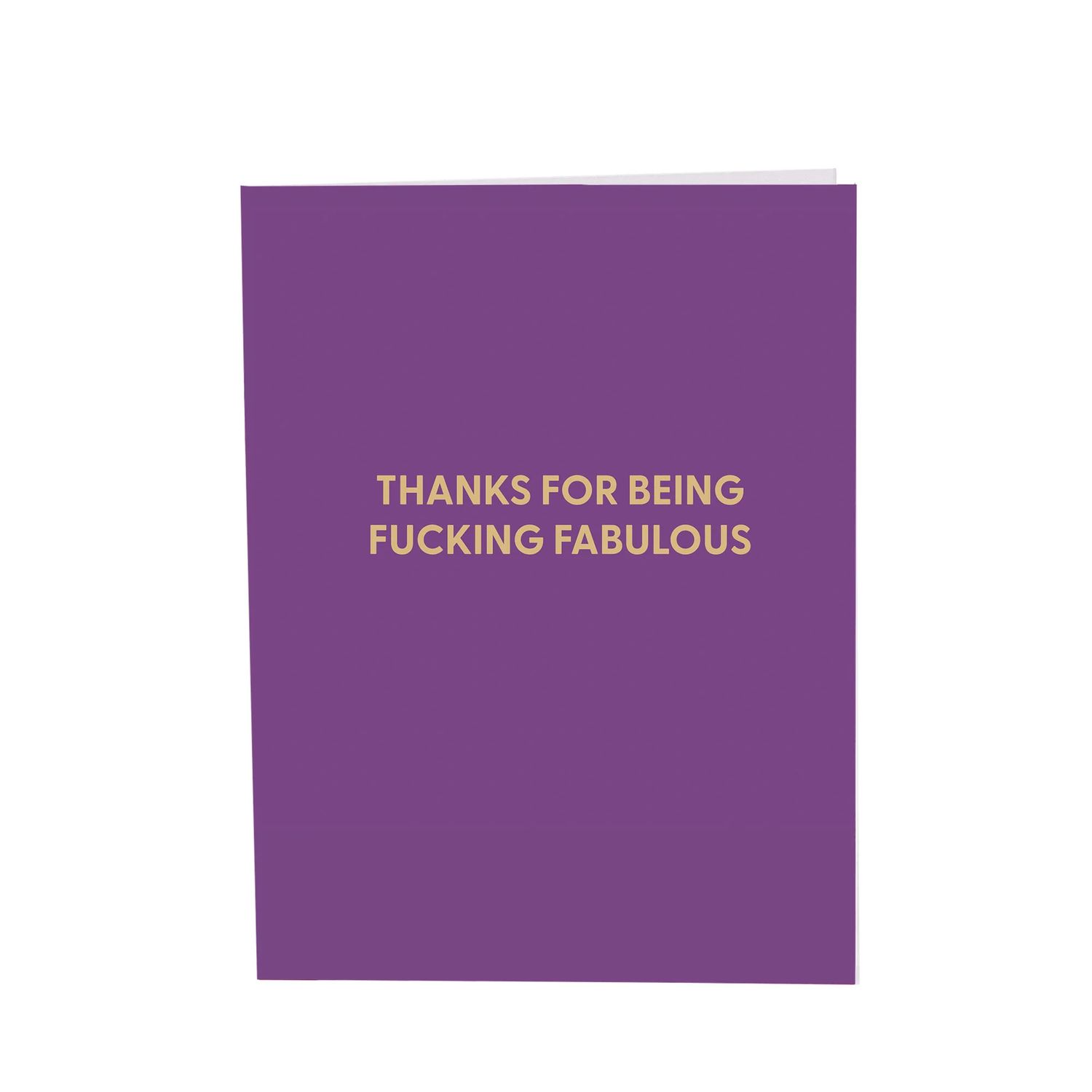 Greeting Card, Thanks for Being F* Fab