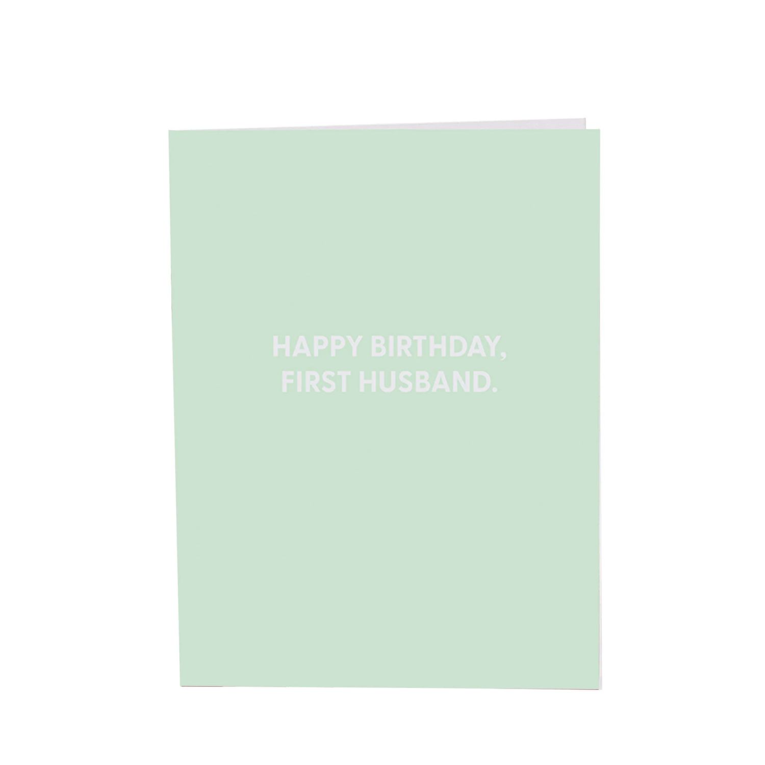 Greeting Card, Happy Bday First Husband