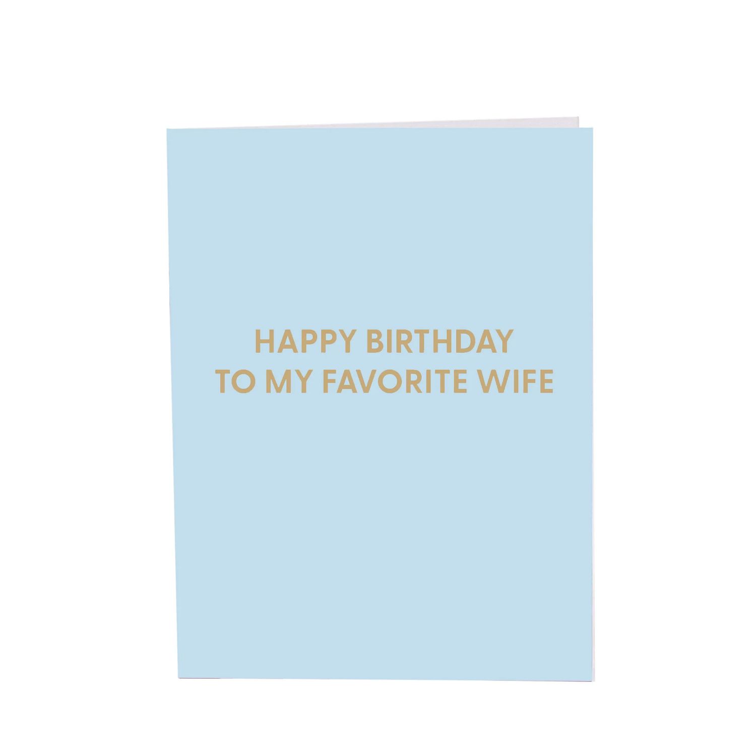 Greeting Card, Bday Favourite Wife