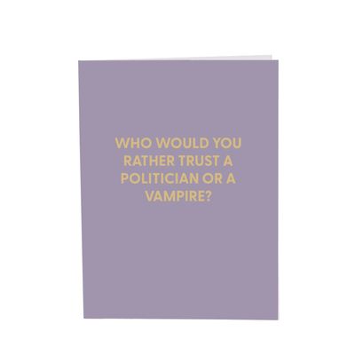 Greeting Card, Who  Would You Rather