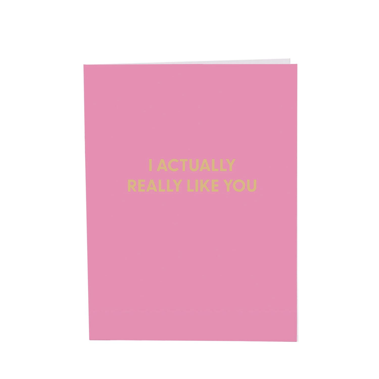 Greeting Card, I Actually Like You