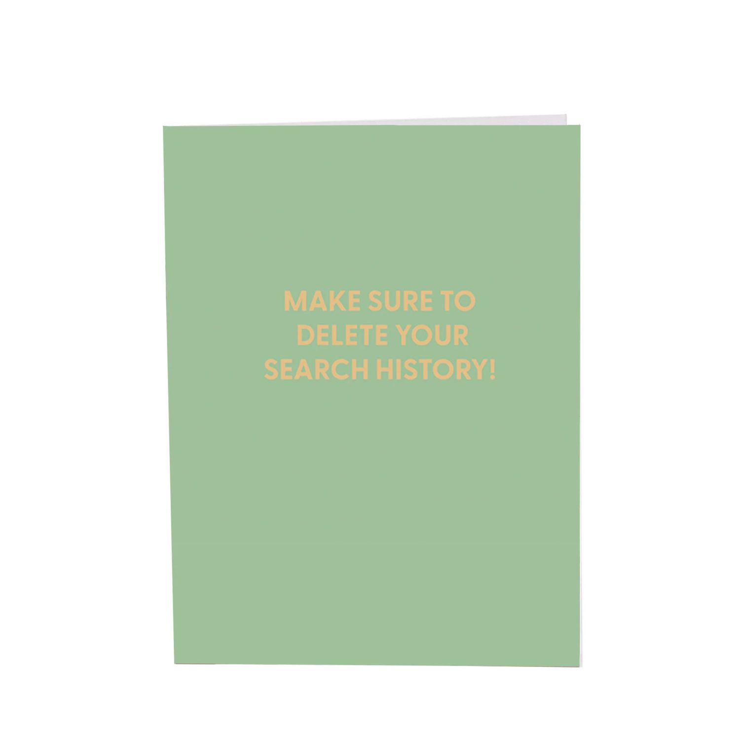 Greeting Card, Make Sure to Delete