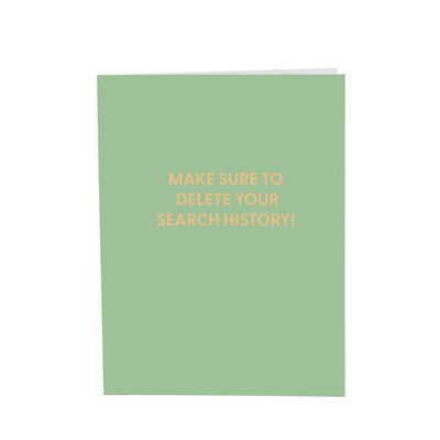 Greeting Card, Make Sure to Delete