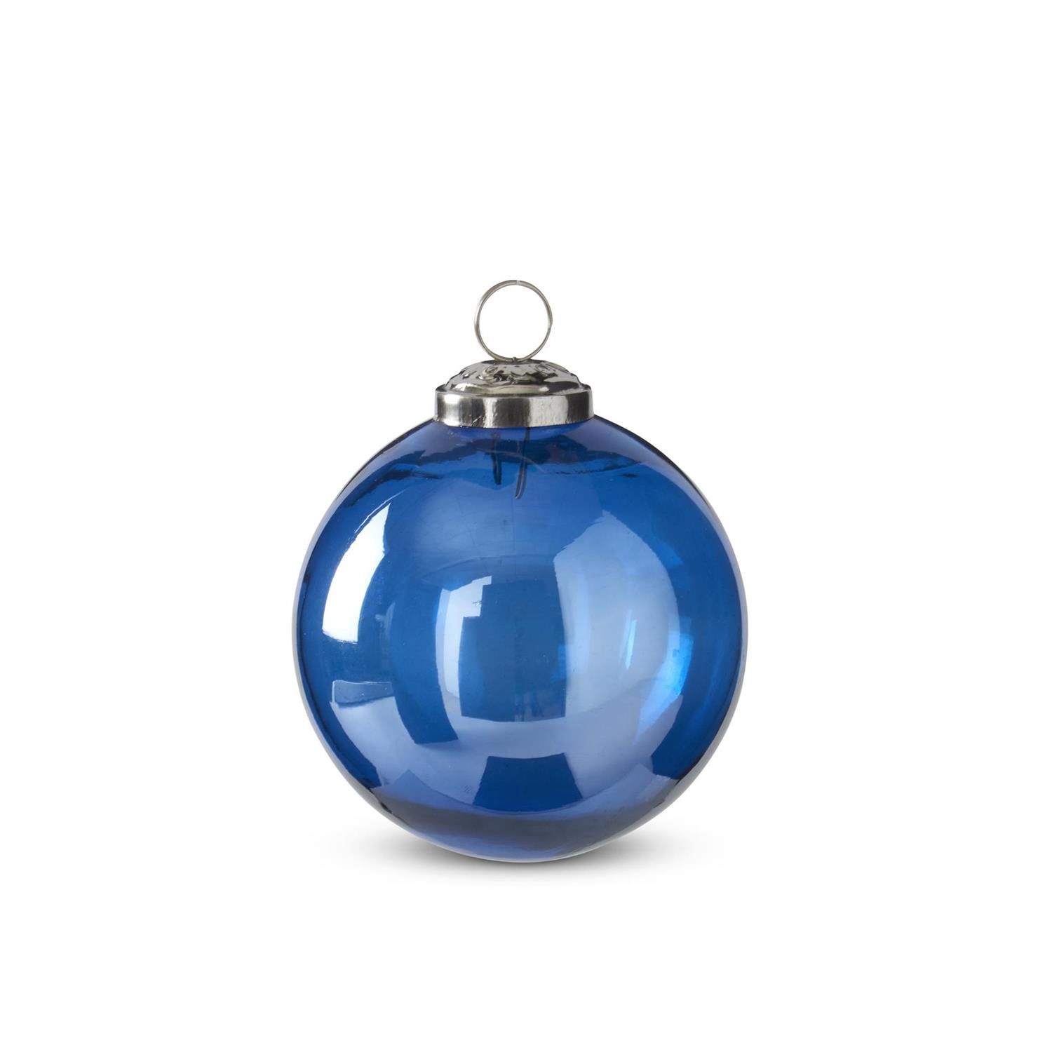 Glass Rd. Ornament 4&quot;, Blue