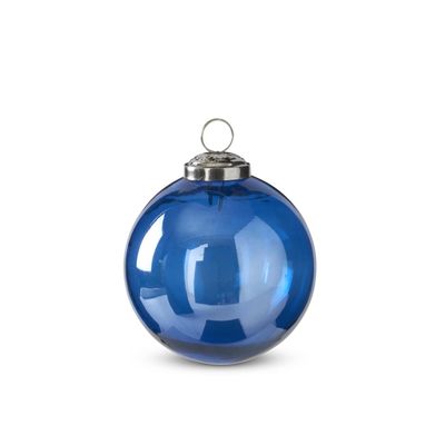 Glass Rd. Ornament 4&quot;, Blue