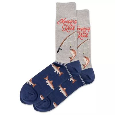 HotSox Mens Sock, Keeping it Reel