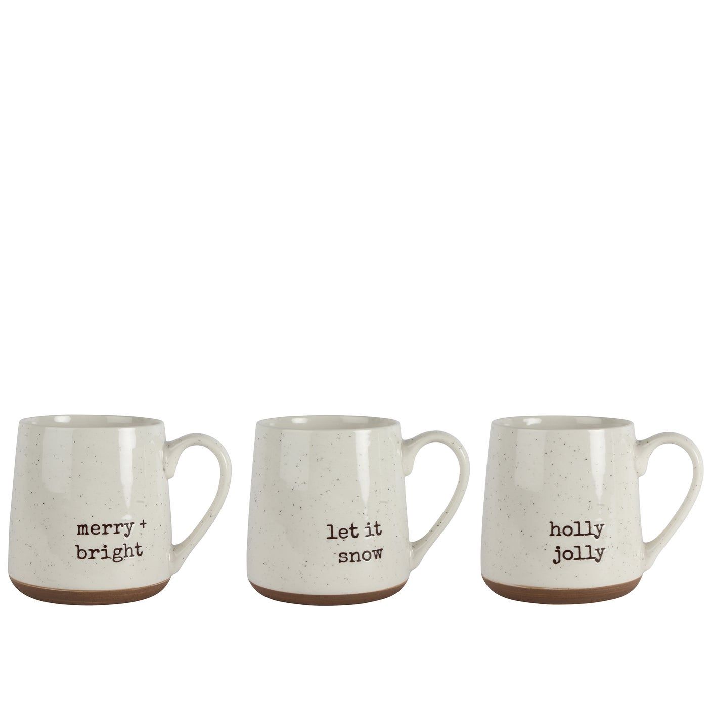 Winter Phrase Speckled Mug