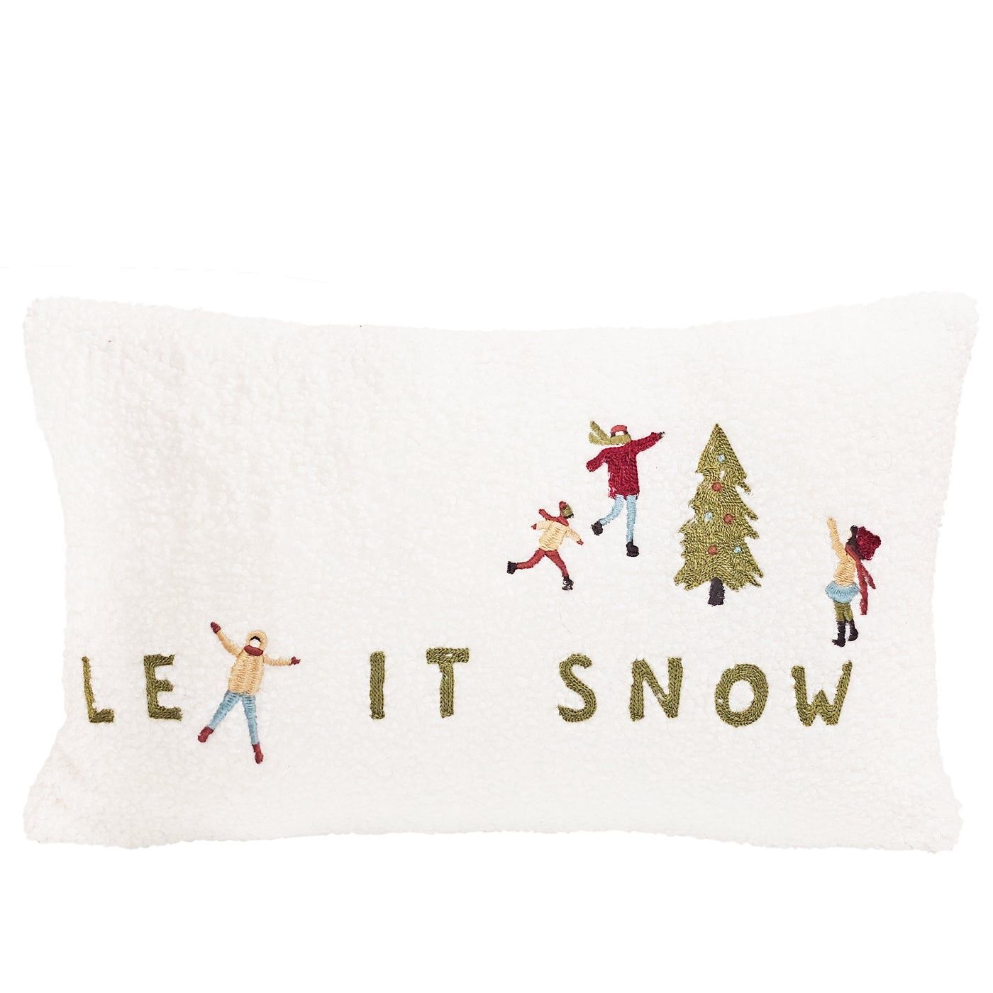 Outdoor Winter Let It Snow Cushion