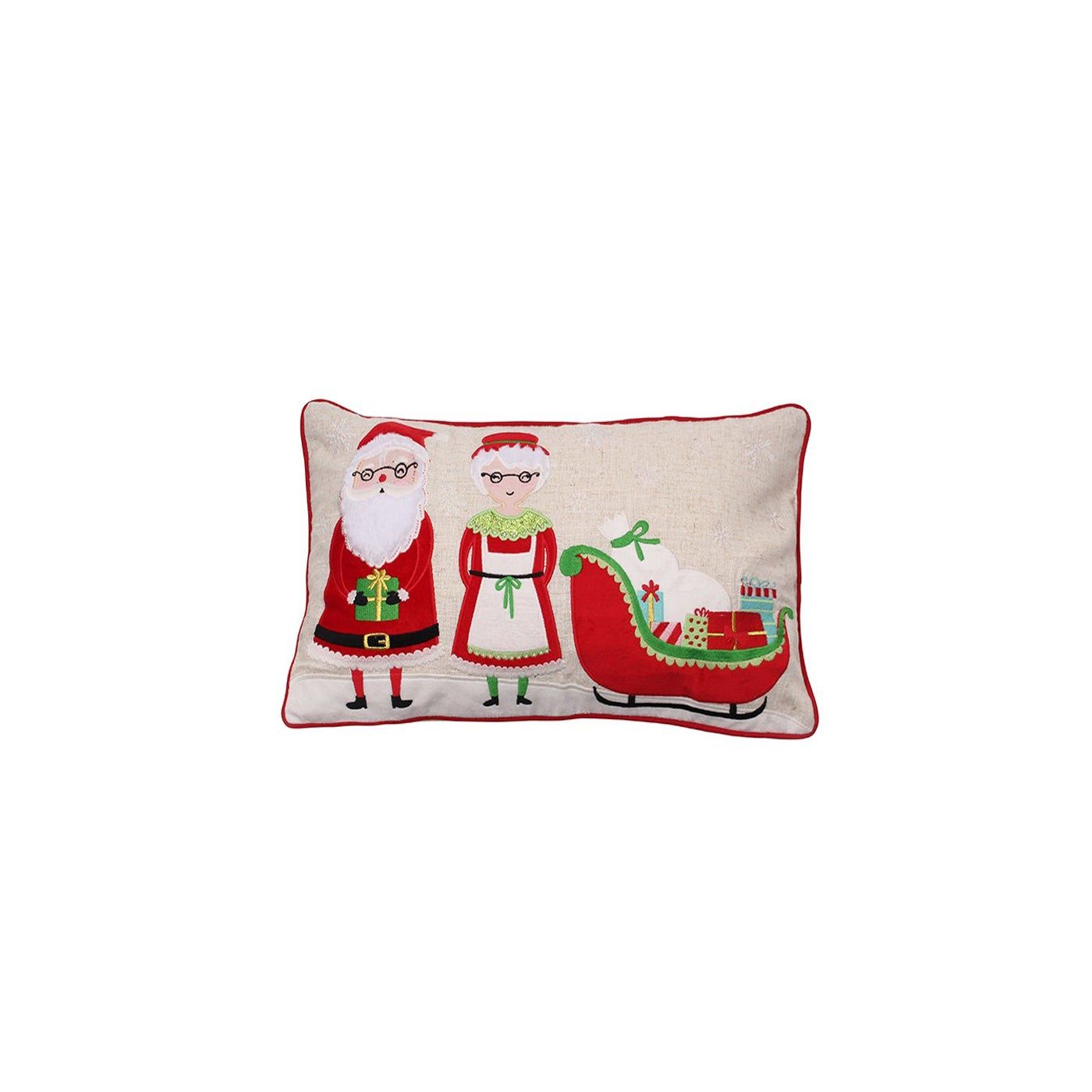 Mr &amp; Mrs Claus Cushion