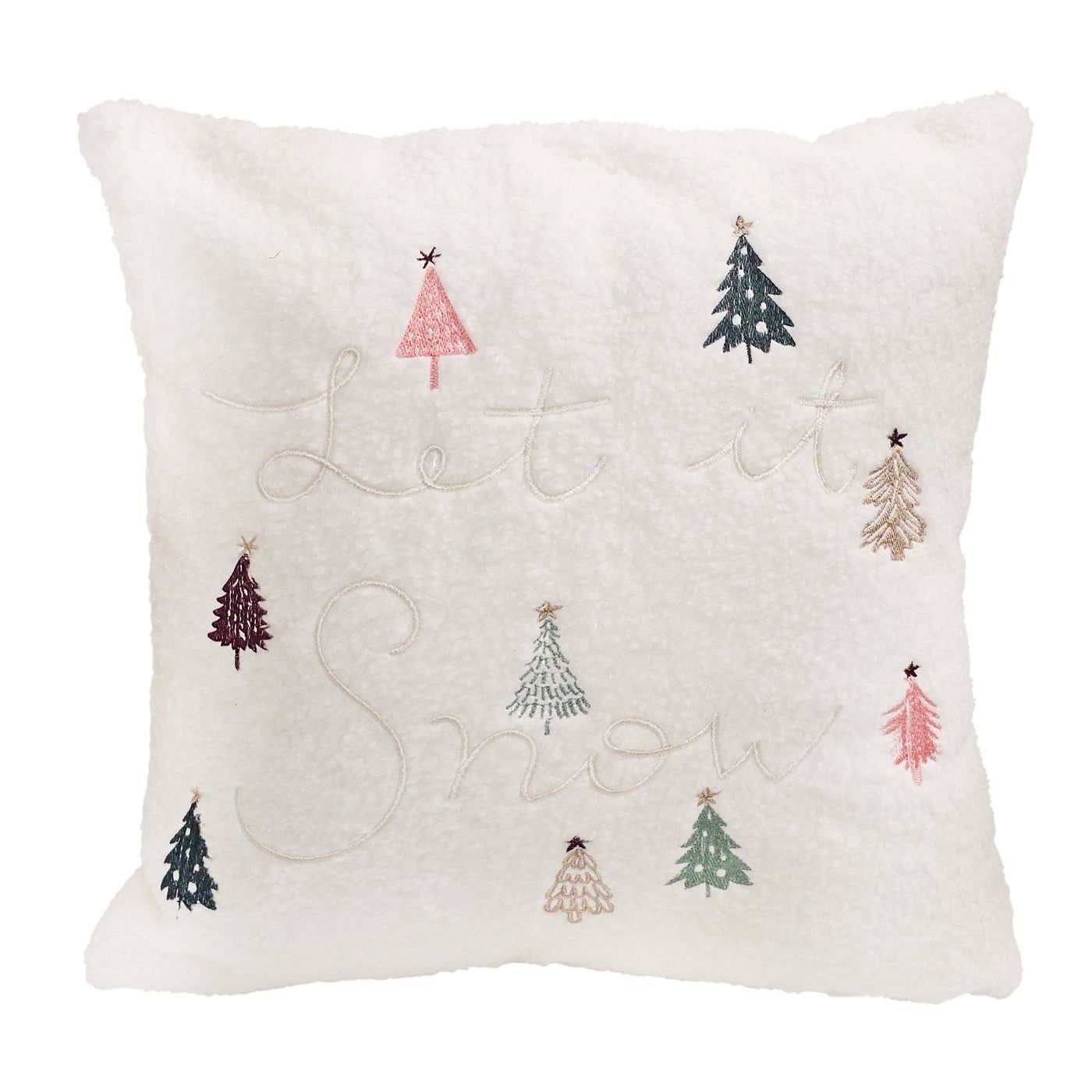 Let It Snow Tree Cushion