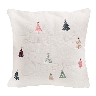 Let It Snow Tree Cushion