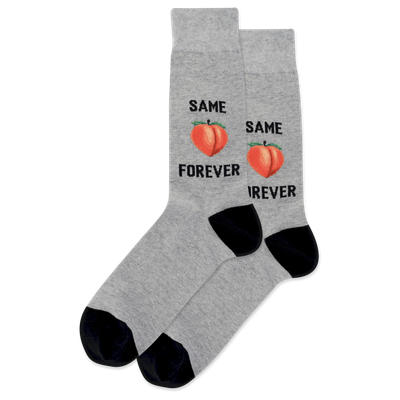 HotSox Mens Sock, Same Peach Forever