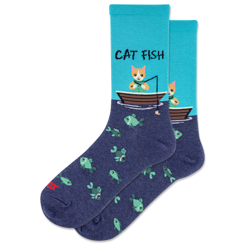 Hotsox Ladies Sock, Cat Fish