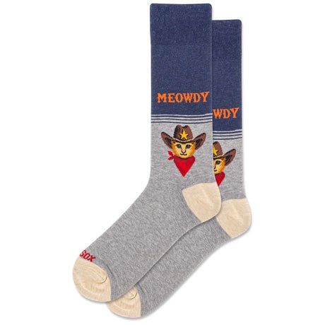 Hotsox Mens Socks, Meowdy