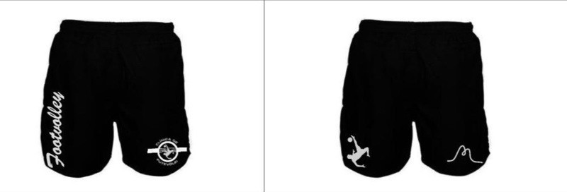 SHORT MASCULINO PRETO E BRANCO