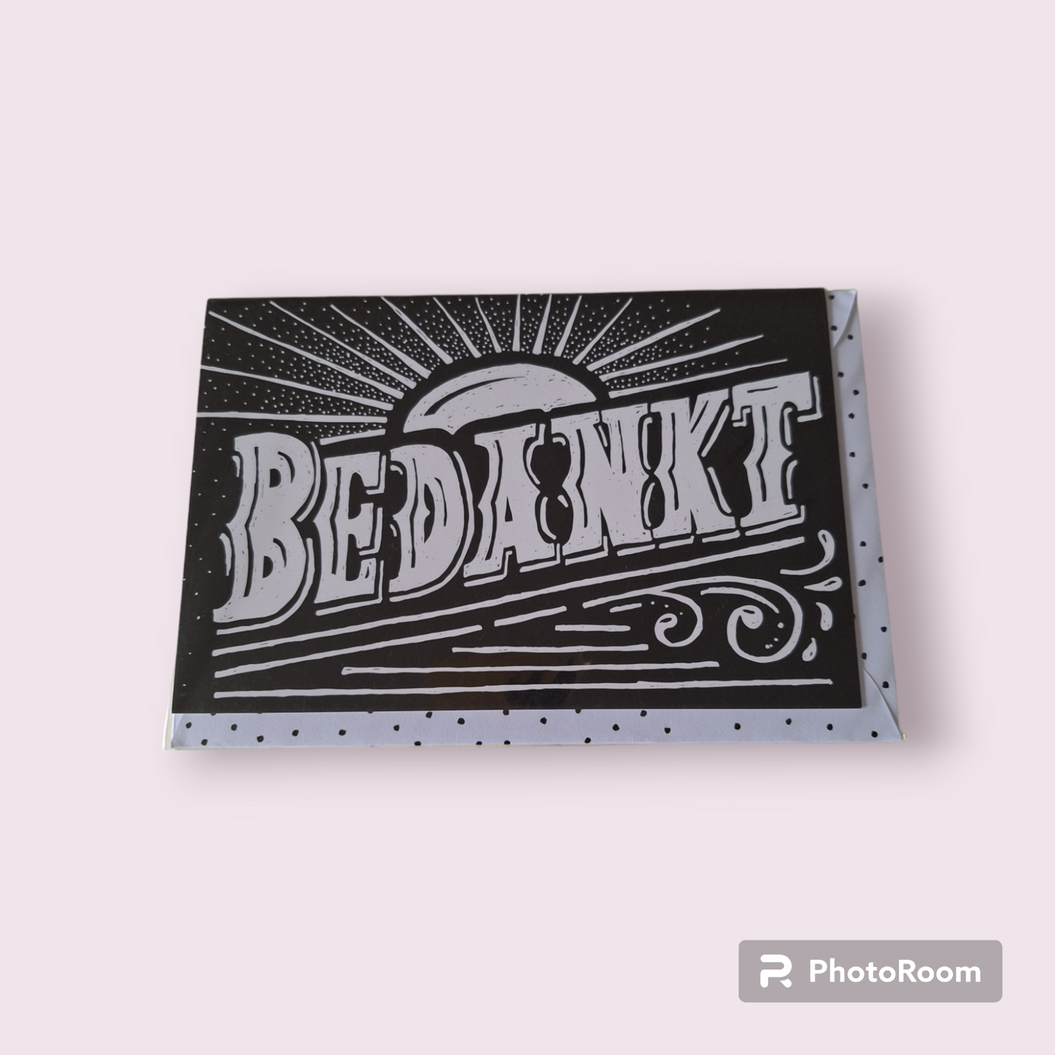 Wenskaart &quot;Bedankt&quot;