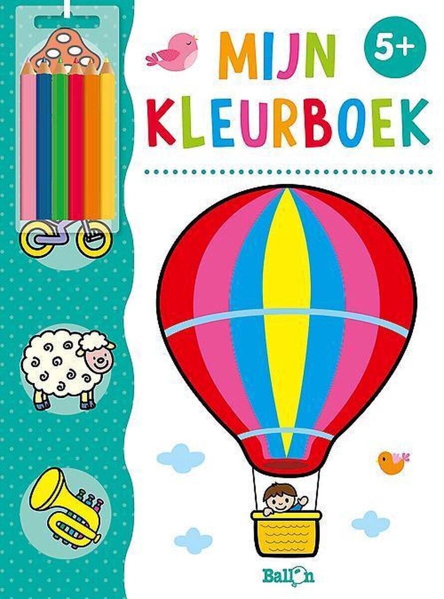 Mijn kleurboek 5+ met kleurpotloden