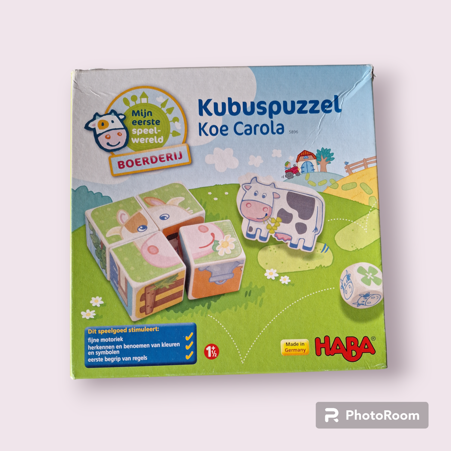 Kubuspuzzel Koe Carola van Haba +18 maanden
