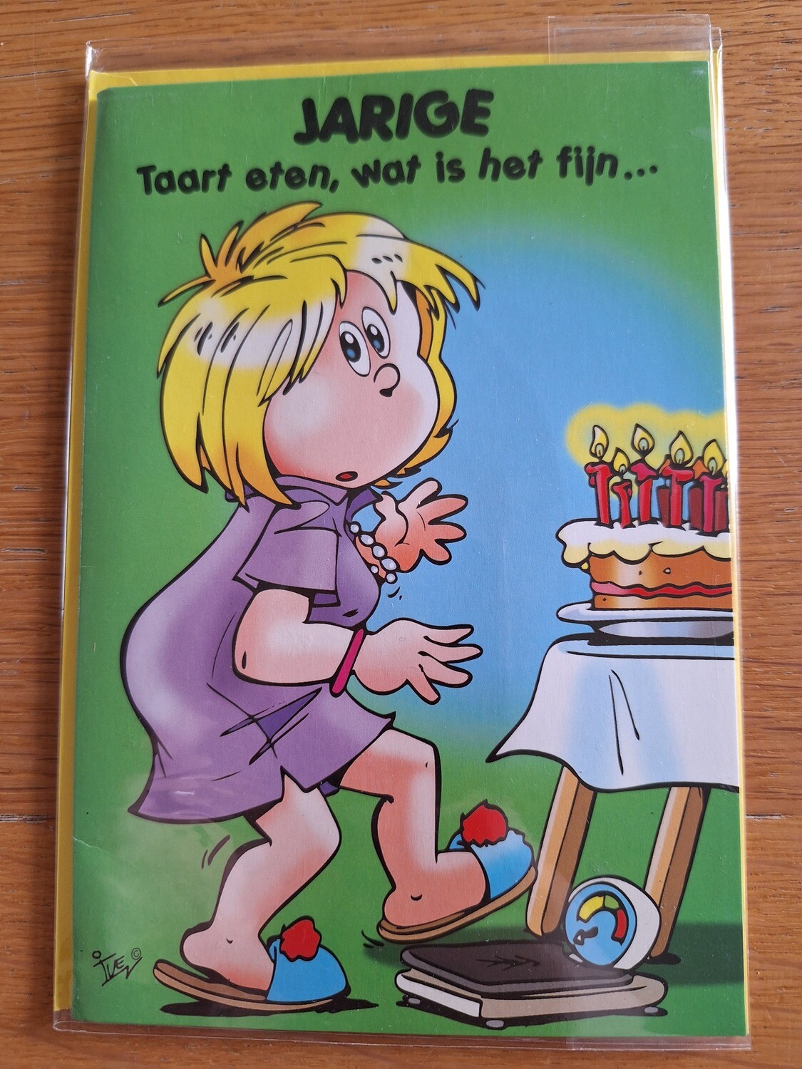 Vintage wenskaart &quot;Verjaardag&quot;