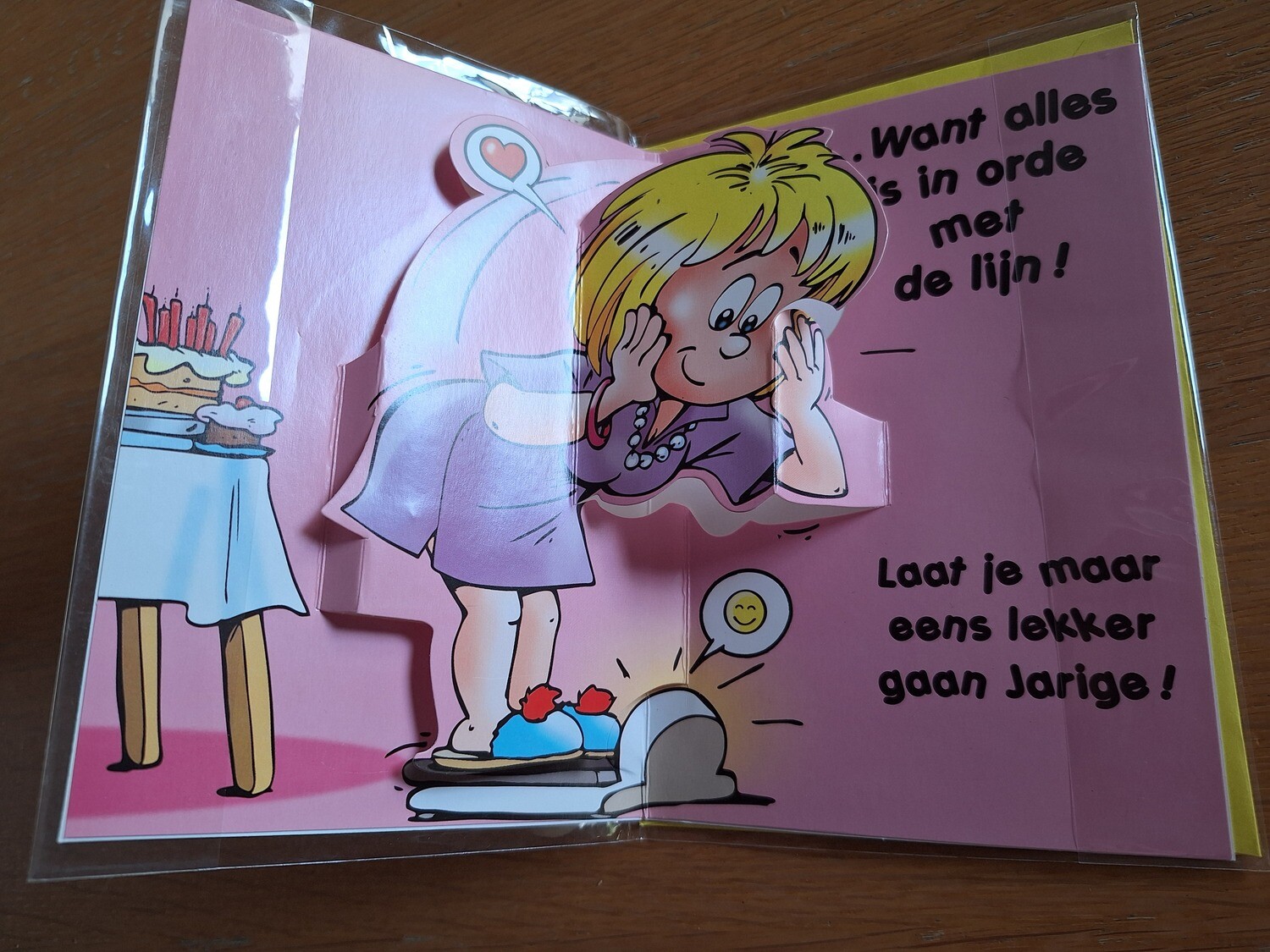 Vintage wenskaart "Verjaardag"