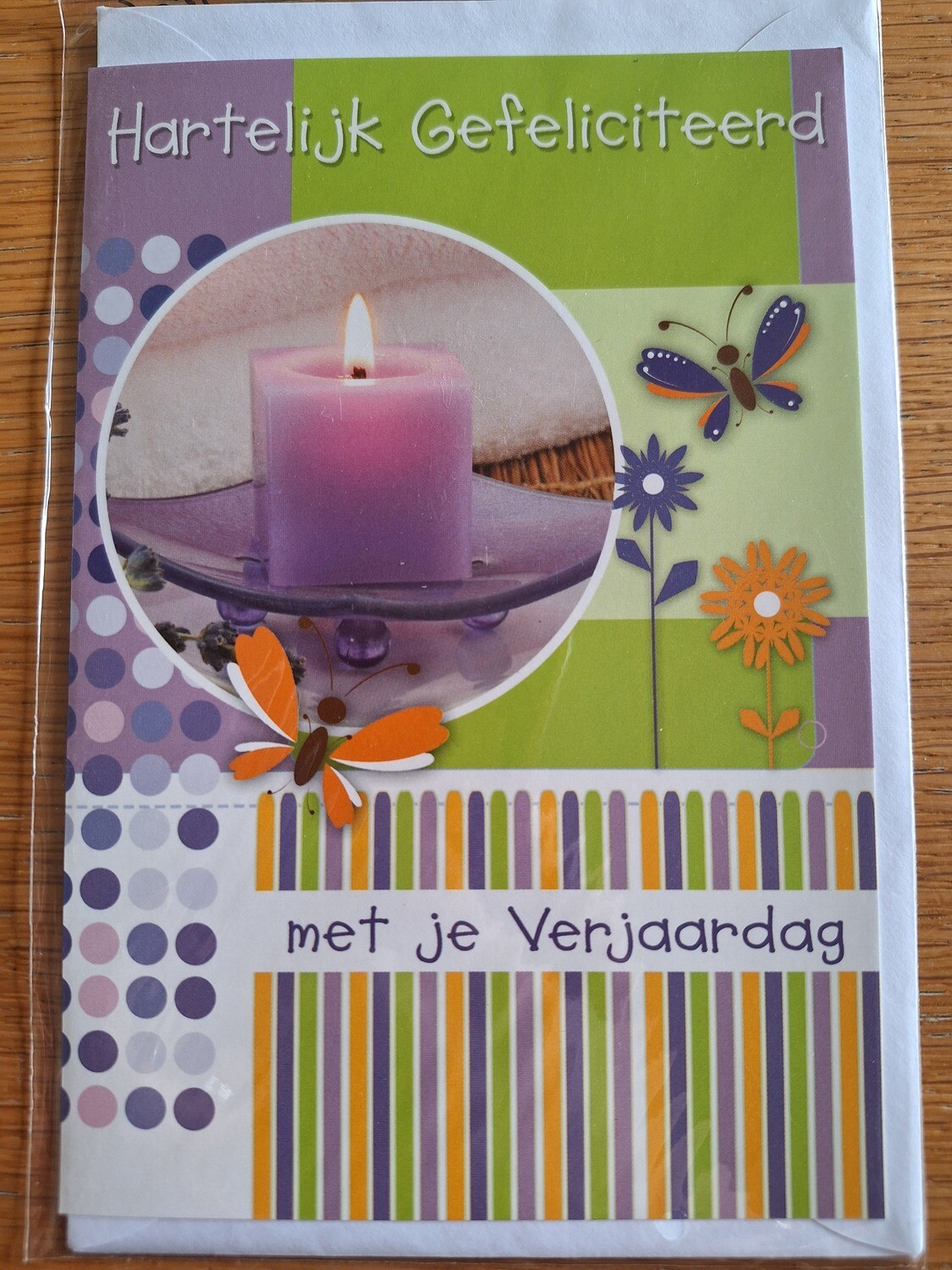Vintage wenskaart &quot;Verjaardag&quot;