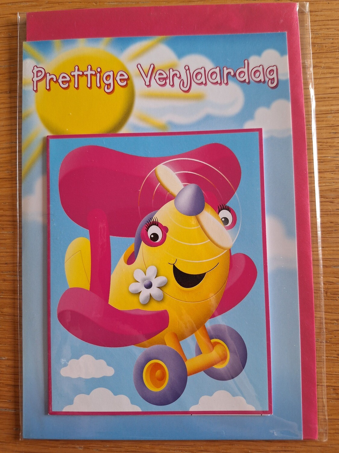 Vintage wenskaart &quot;Verjaardag kind&quot;
