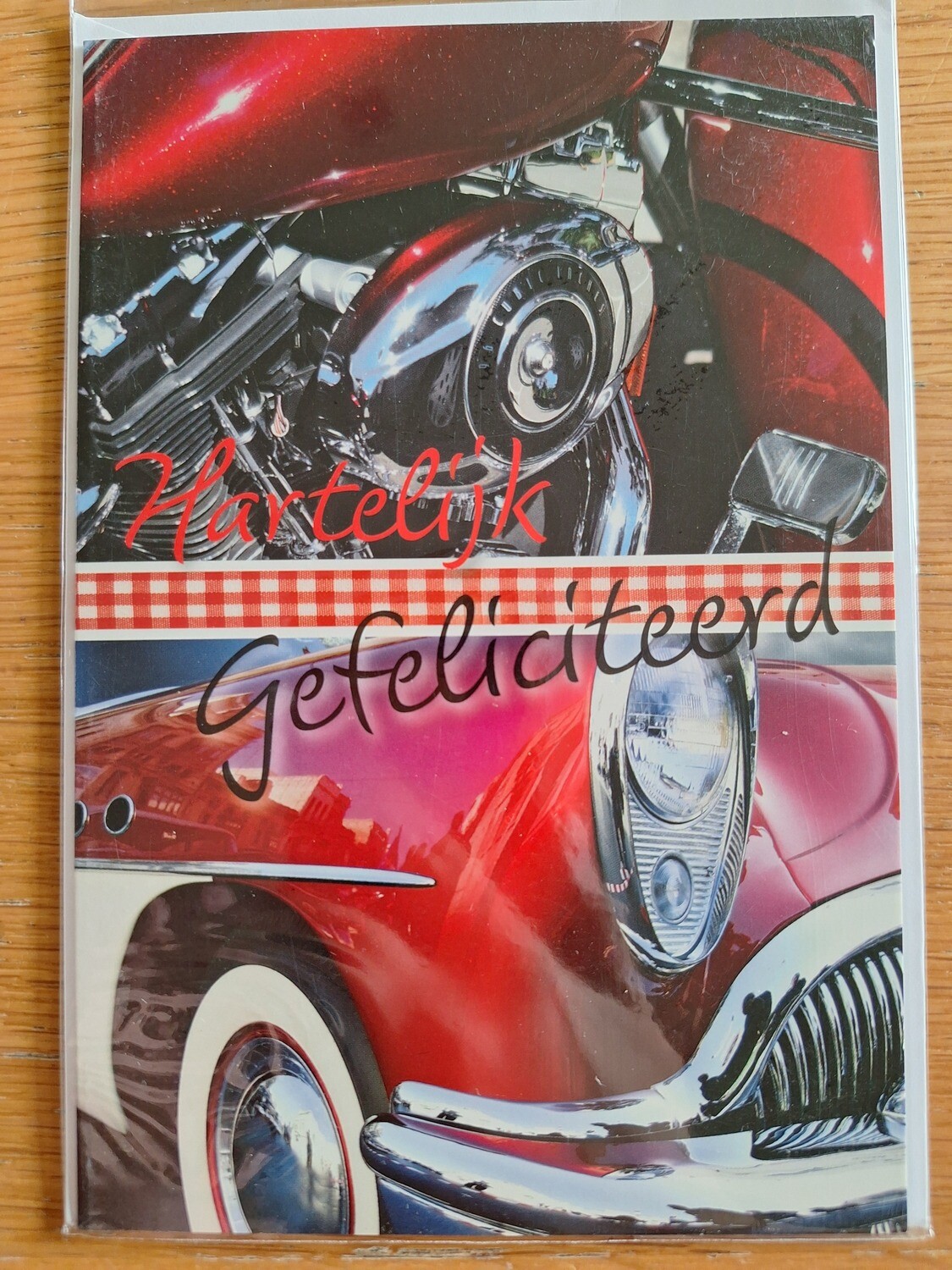 Vintage wenskaart &quot;Verjaardag man&quot;