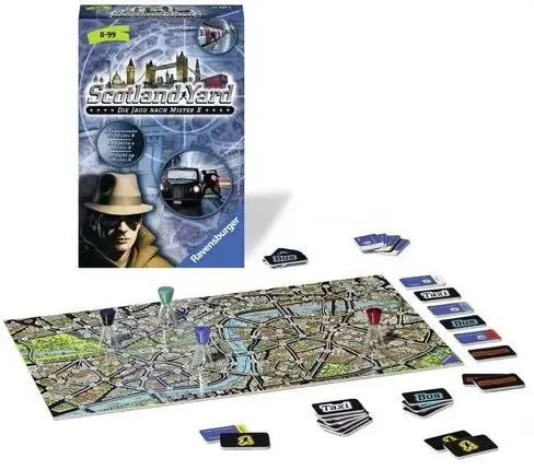 Scotland Yard "de jacht op mister X" van Ravensburger