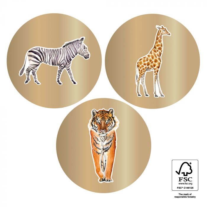 Stickers Multi - Jungle Goud
