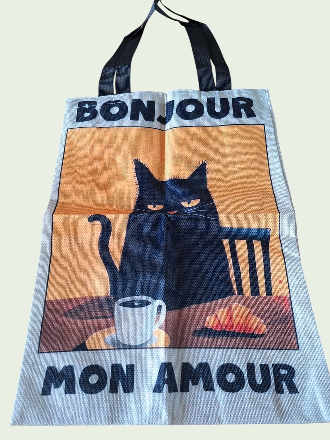 Tote bag "Bonjour mon amour"
