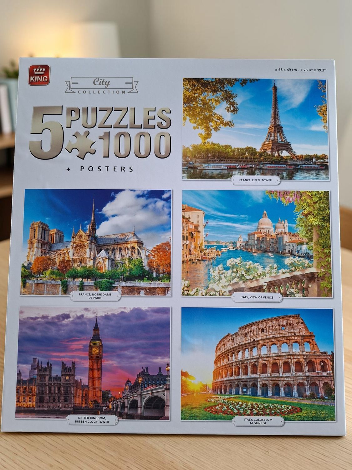 Puzzels King 5 x 1000 stuks
