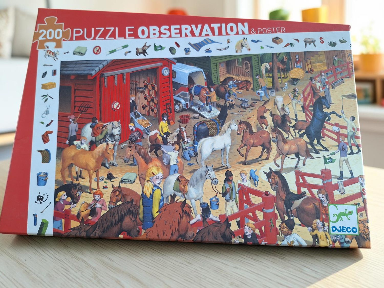 Puzzel Djeco observation paarden 200 stukken