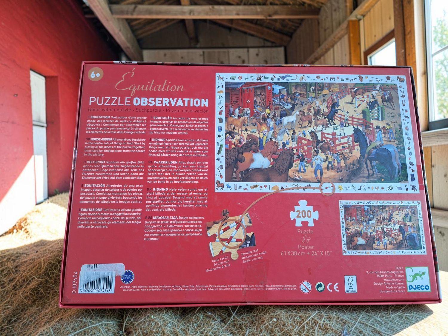 Puzzel Djeco observation paarden 200 stukken