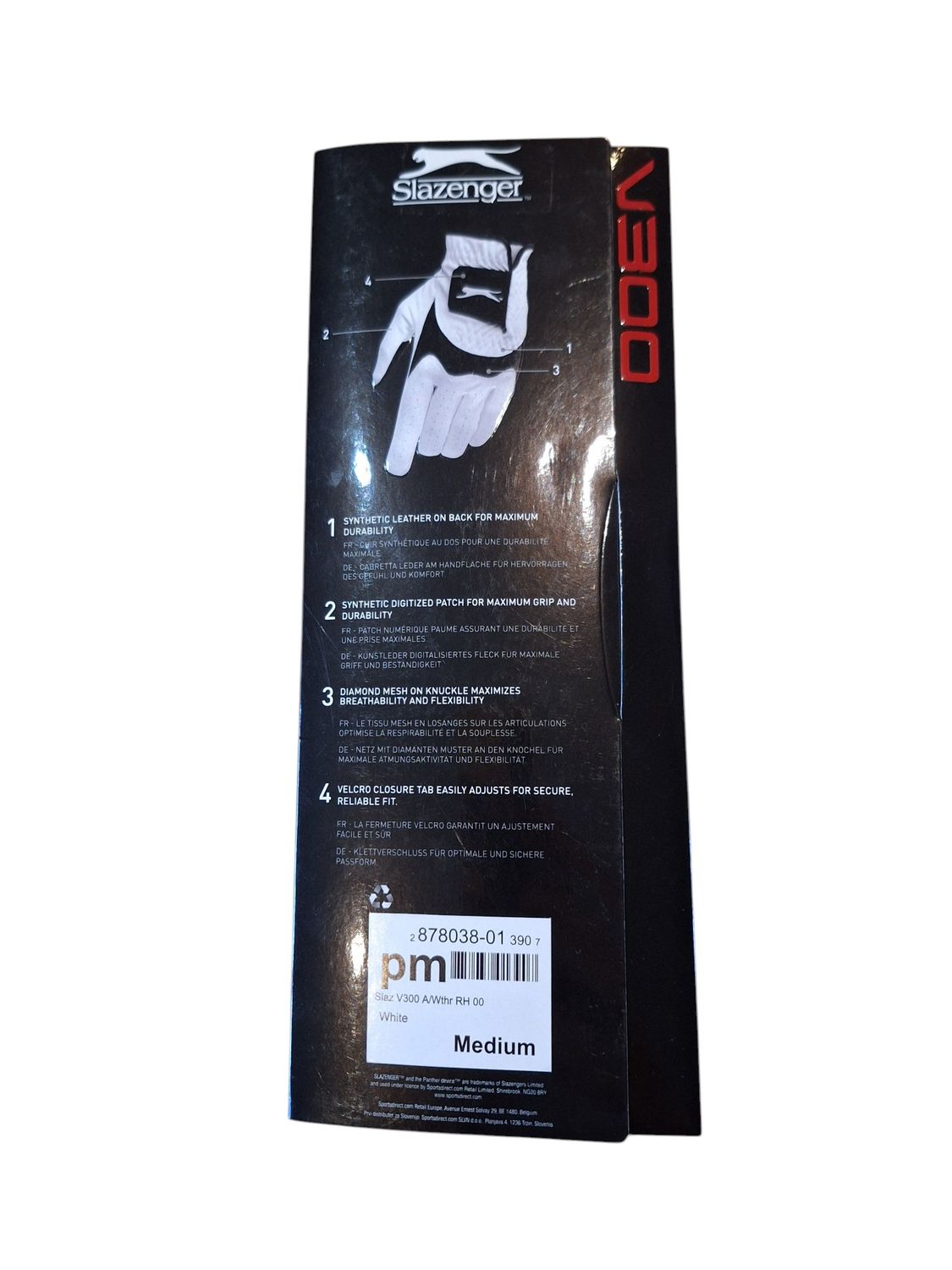 Golfhandschoen Slazenger mens right maat medium