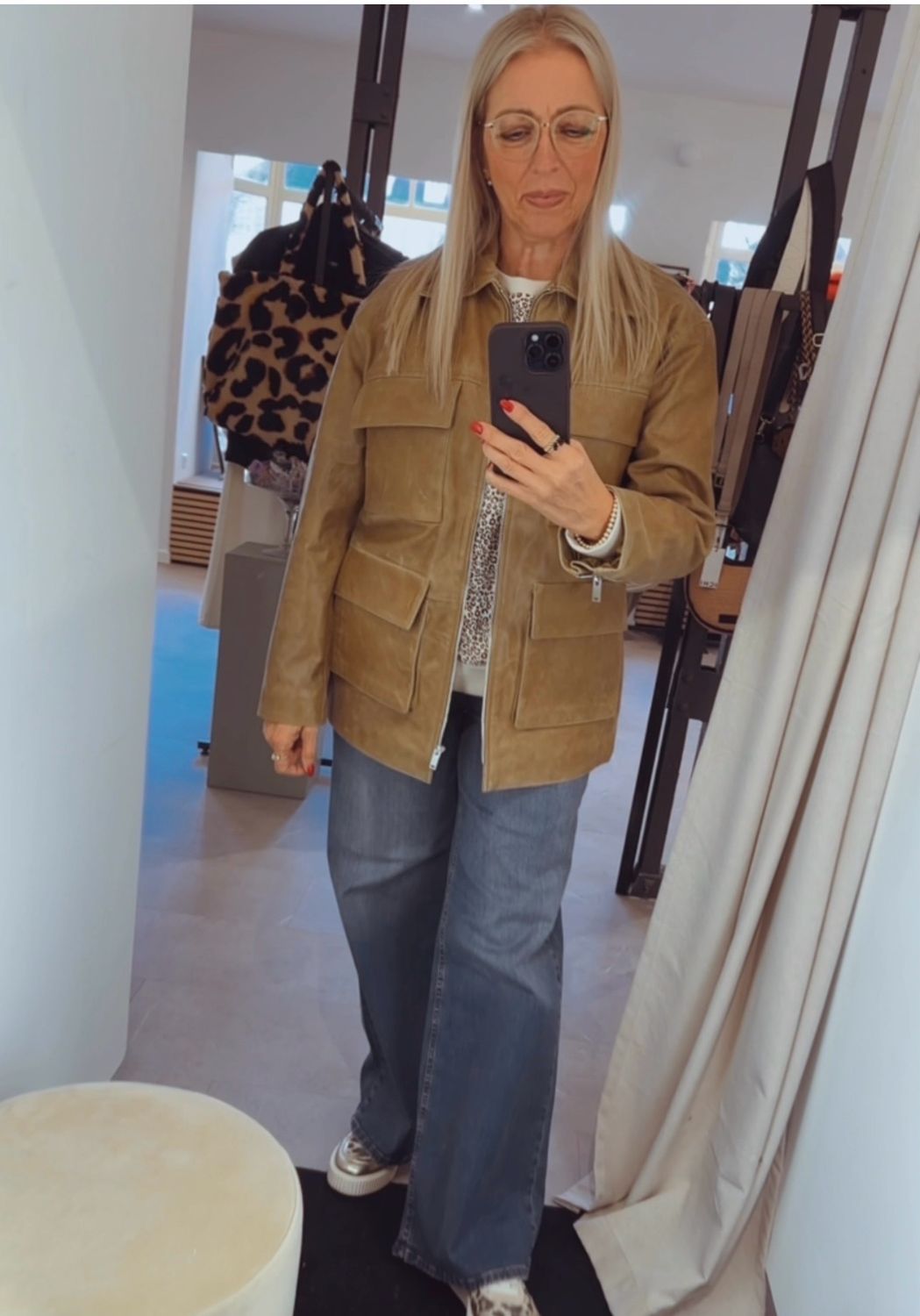 Lederjacke