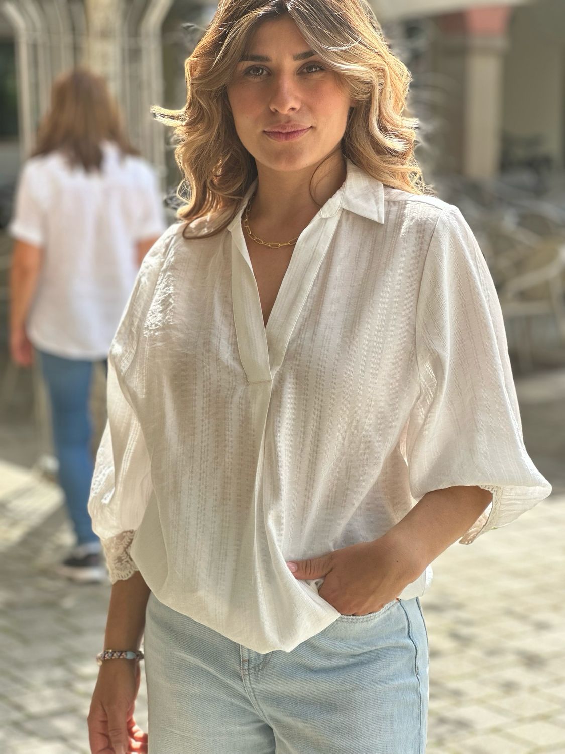 Bluse Off white