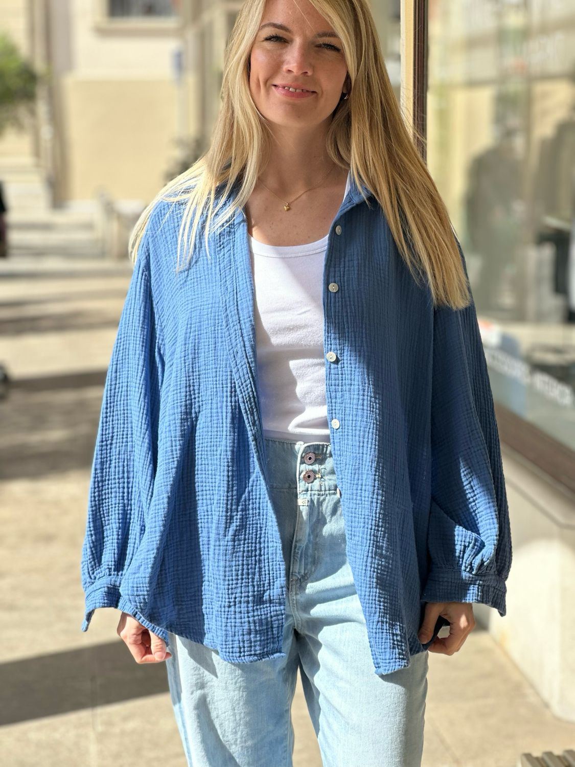 Musselinblouse
