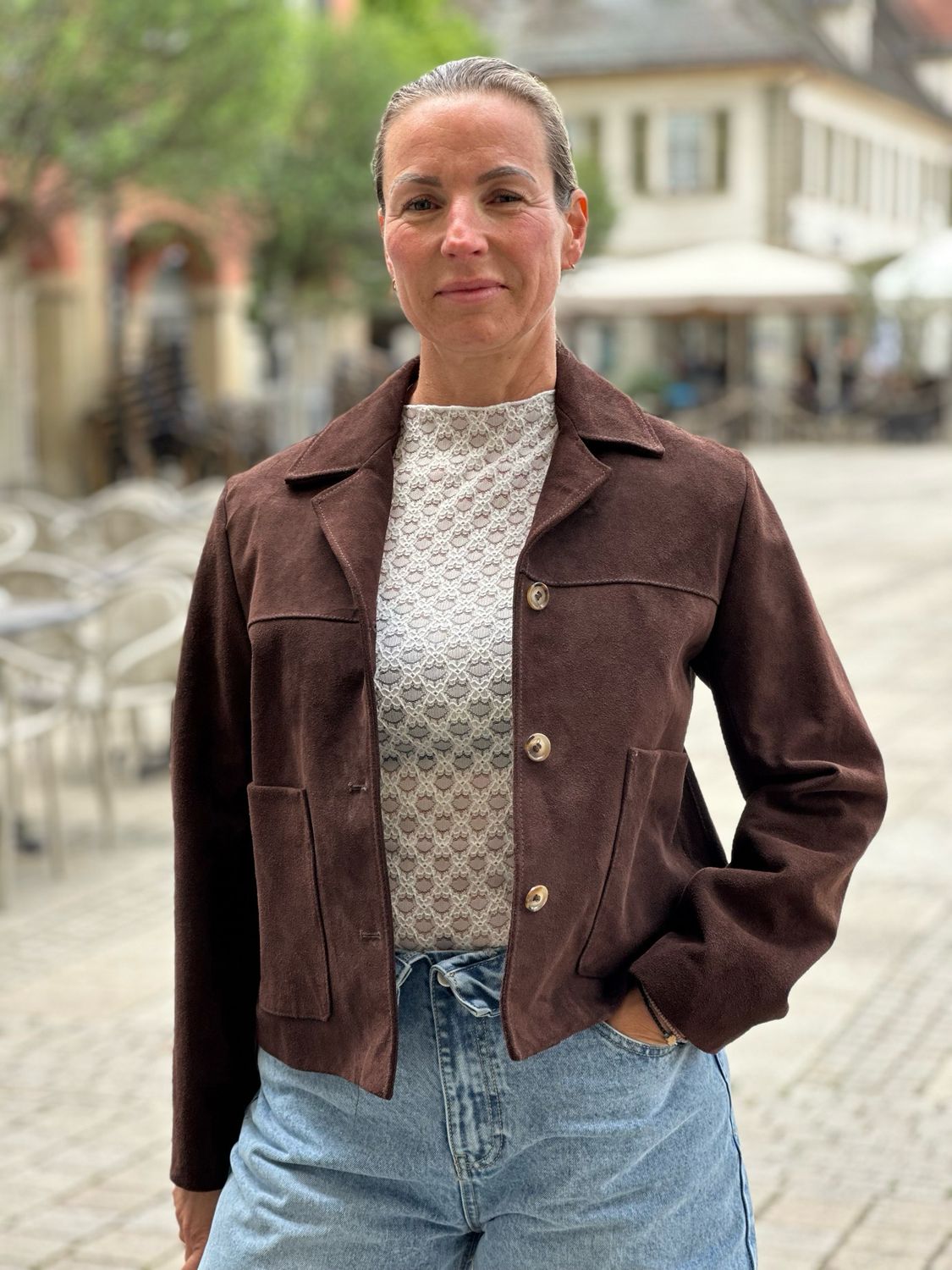 Wildlederjacke